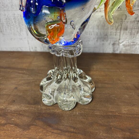Vinci Dynasty Gallery Handblown Glass Rooster Figurine - Picture 3 of 5